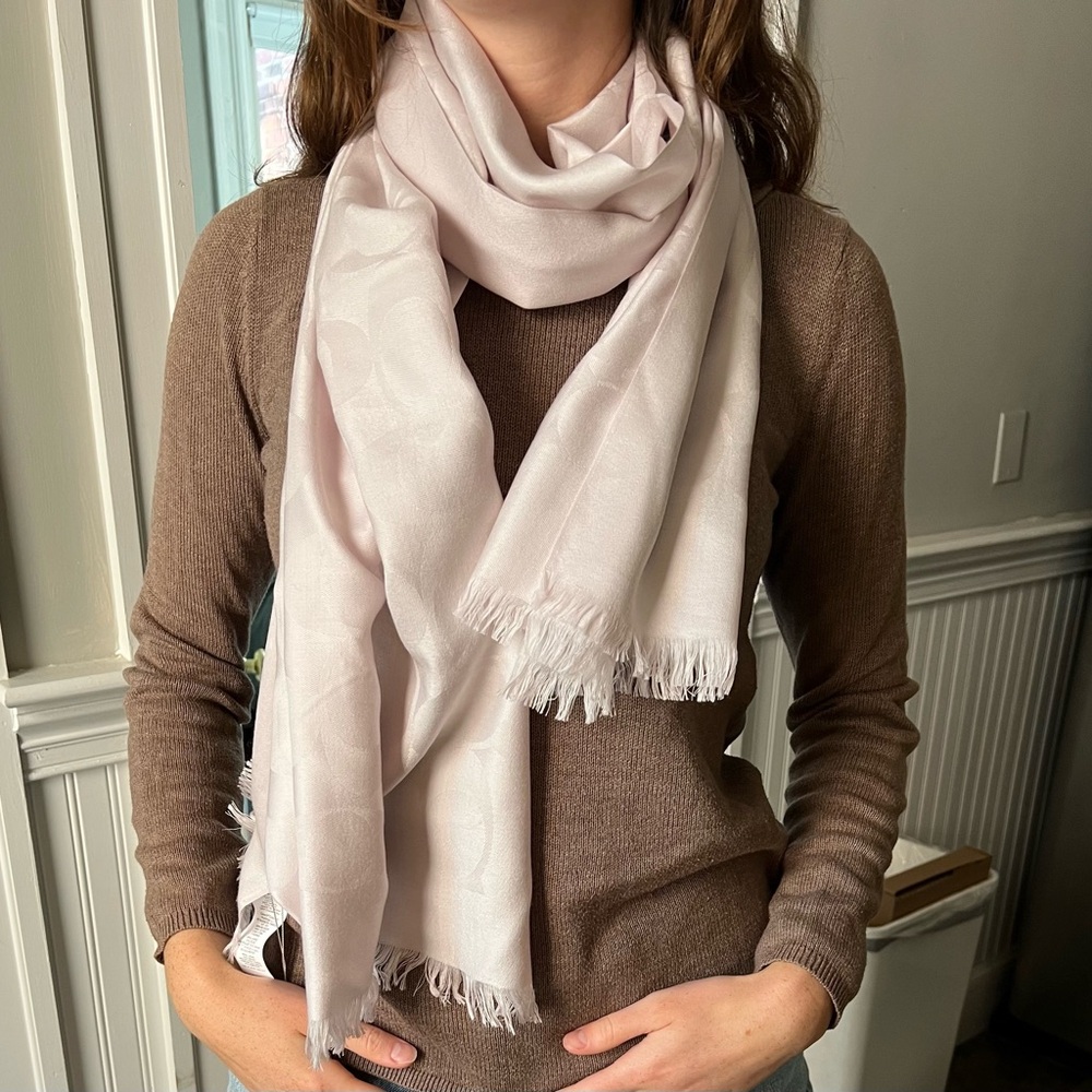 Coach Soft Pink Scarf